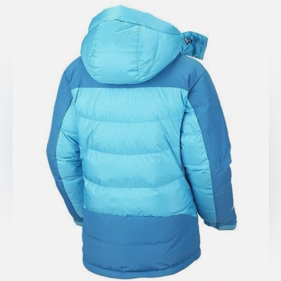 MOUNTAIN HARDWEAR "CHILLWAVE" Blue DOWN JACKET Women’s XL - Picture 3 of 13